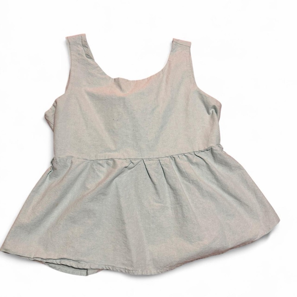Peach Love California Mint Green Top with Cream Tie